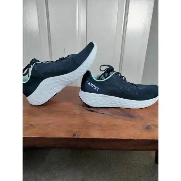Aetrex Danika Women’s Arch Support Sneakers Navy Mint AP105W Size 10.5-11 - Picture 5 of 9